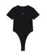 W TAG SOLID BODYSUIT - BLACK