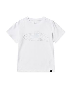 W SILVER SLOGAN TEE - WHITE