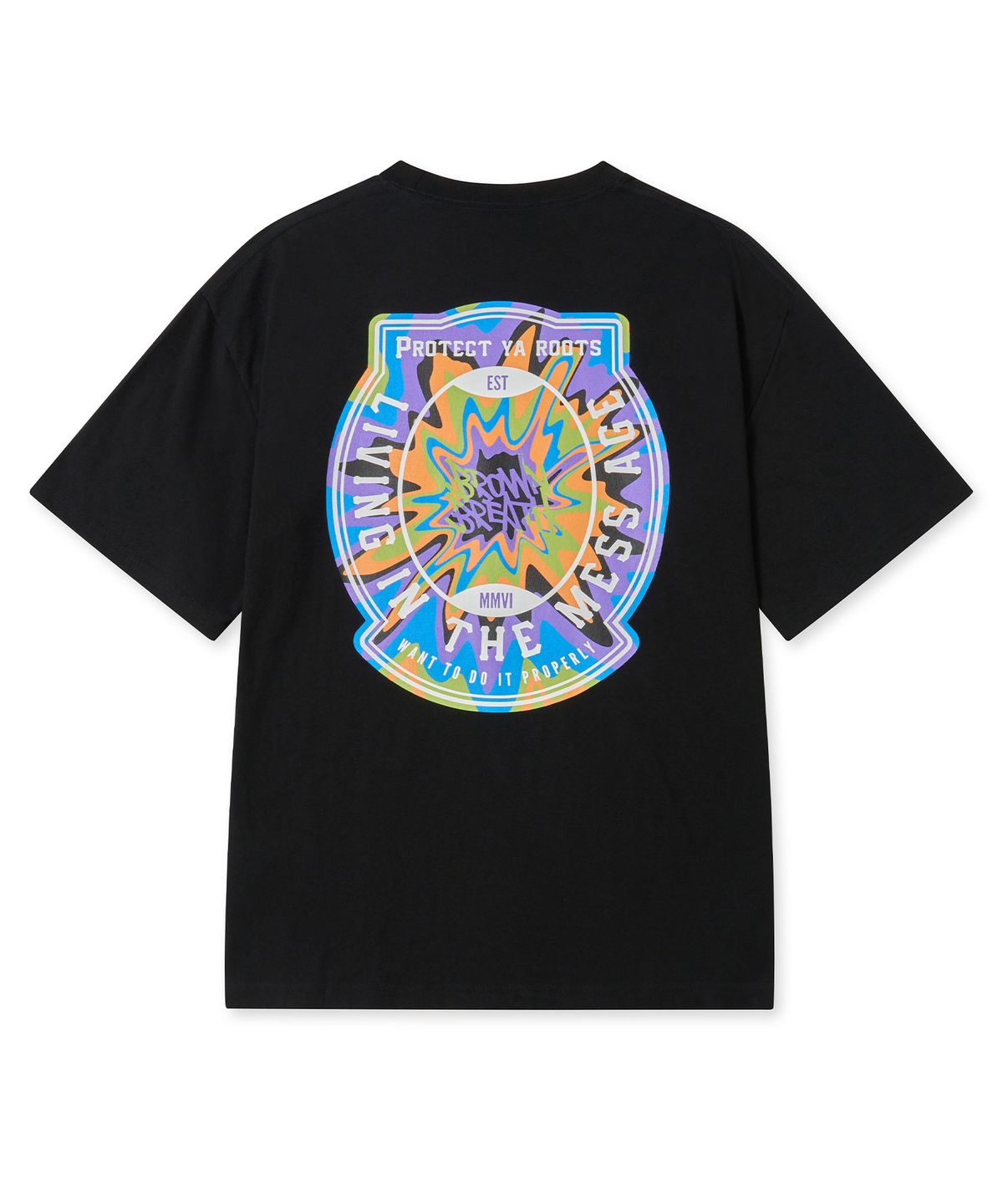 브라운브레스(BROWNBREATH) PROTECT YA TEE - BLACK