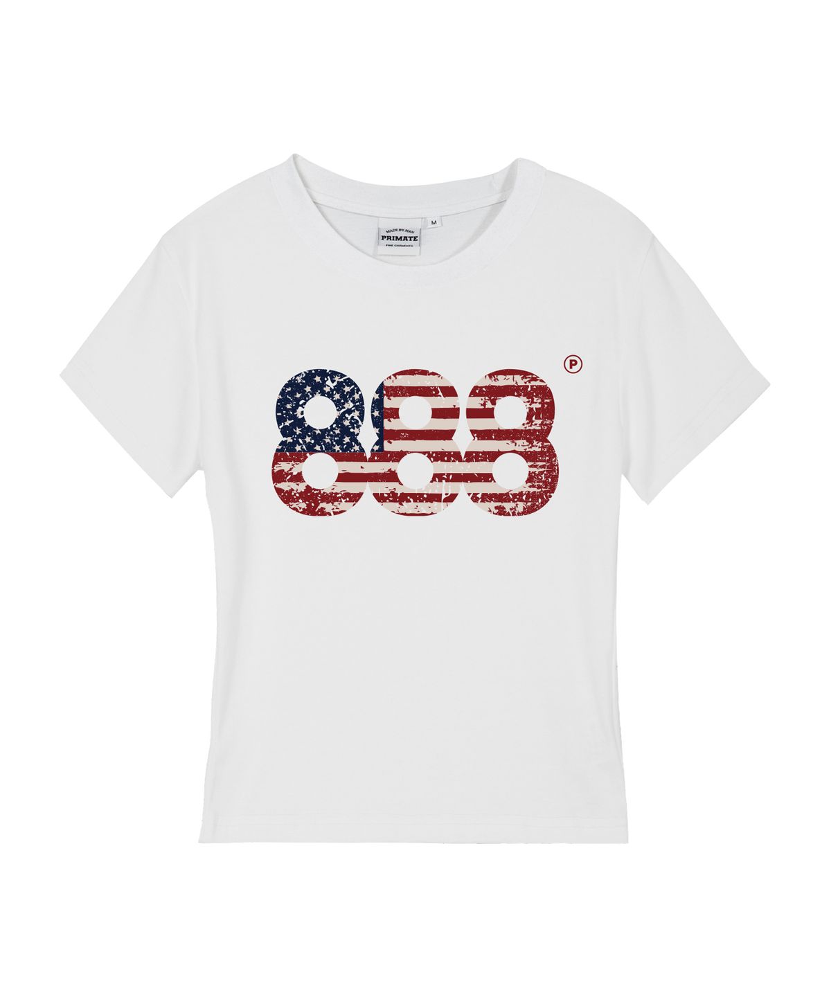 프라임에이트(PRIMATE) USA NUMBER.888 여성 슬림핏 반팔티셔츠 5 COLORS