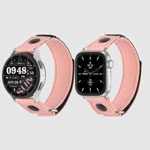 패커 애플워치 스트랩 6 SE2 울트라 6 갤럭시워치 6 호환 밴드 - 핑크