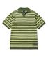 STRIPE PUNCHING COLLAR KNIT - KHAKI