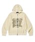 BLUFF KNIT HOOD ZIP UP - BEIGE