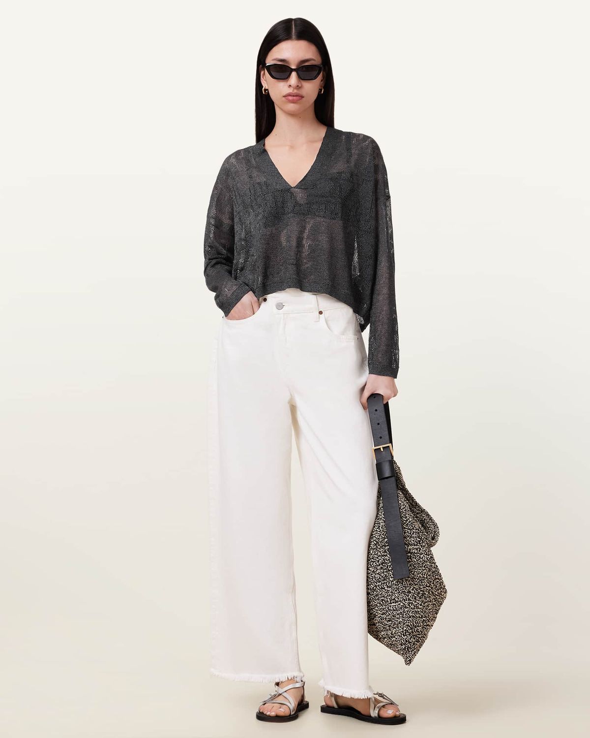 올세인츠(ALLSAINTS) 카이토 브이 넥 W087KC-5077
