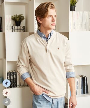 남성 헨리넥 버튼 티셔츠 3Color TS451