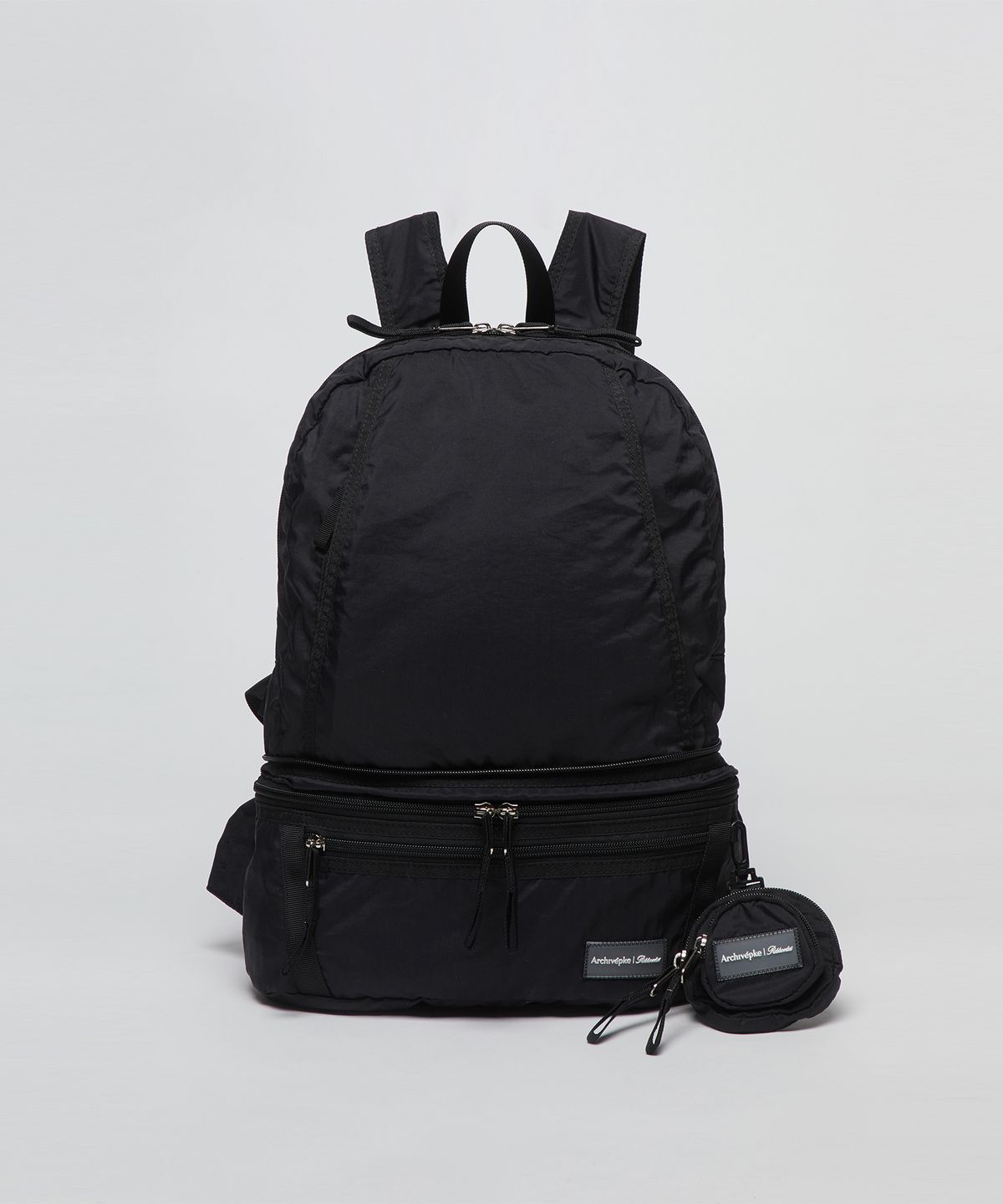 아카이브앱크(ARCHIVEPKE) [Archivepke x Ribbonbit] 2way backpack(Black)