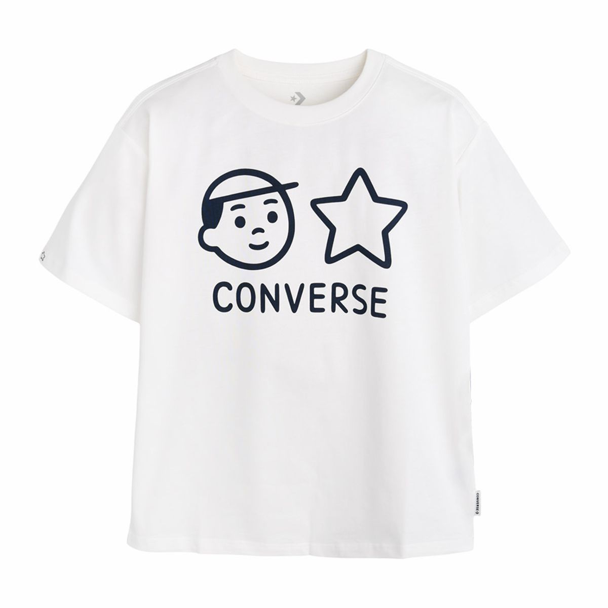 플레이키즈프로(PLAYKIZPRO) [컨버스X노리타케] 베이직반팔티 (주니어) 화이트