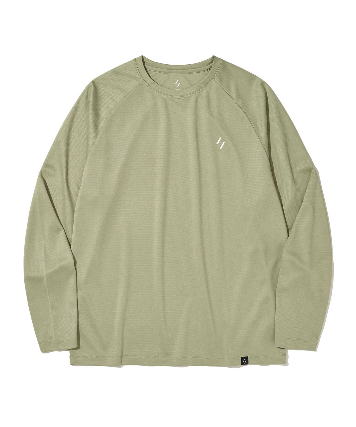 웰터 익스페리먼트(WELTER EXPERIMENT) BRISA RAGLAN LONG SLEEVES T-SHIRT_SAGE GREEN