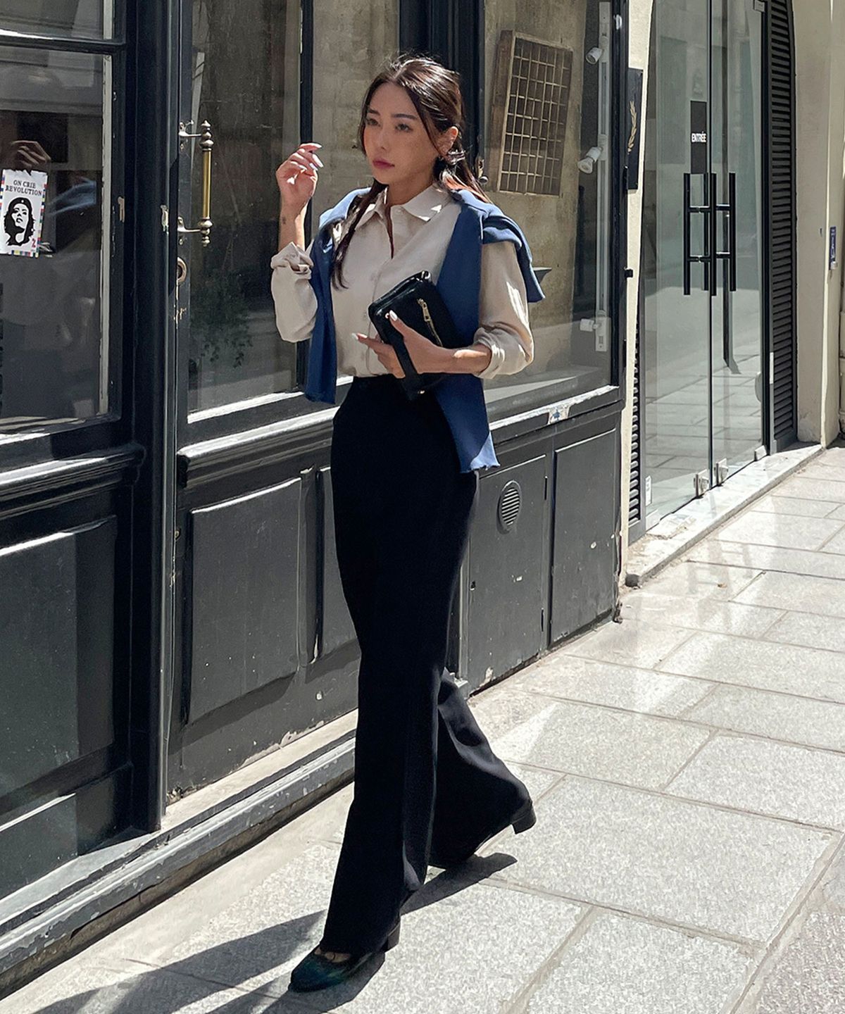 빼빼(BBAEBBAE) 빅사이즈 히든밴딩 베이직 부츠컷 롱슬랙스