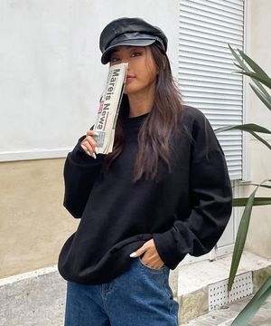 빅사이즈 라운드넥 루즈핏 맨투맨 티셔츠