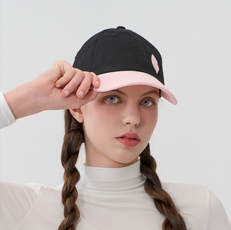 COTTON TWO-TONE LOGO BALL CAP