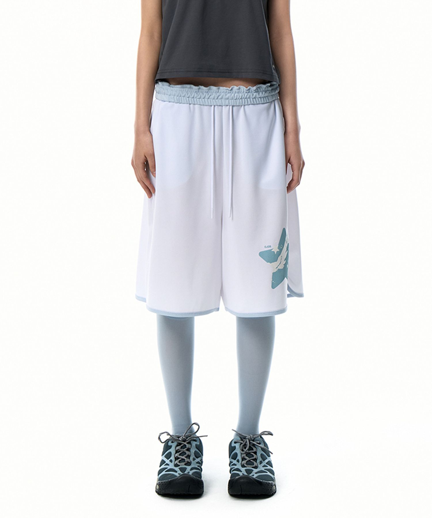 오호스(OJOS) OJOS x NOITOW SHU Mesh Boxer Shorts / White