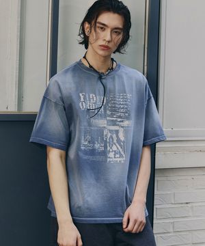 페이드오더 반팔티 (블루)