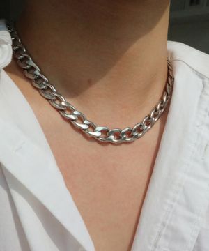 볼드 체인 목걸이 써지컬스틸 CLEF OG NO.3