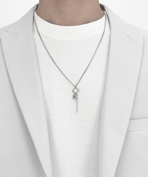 스틱 목걸이 써지컬 체인 레이어드 CLEF MASTER BPM