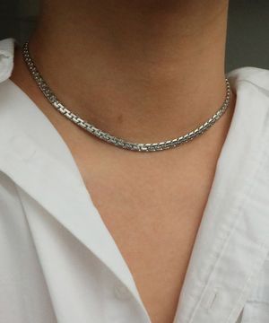 남자 초커 목걸이 체인 써지컬 CLEF FLAT NEC Choker