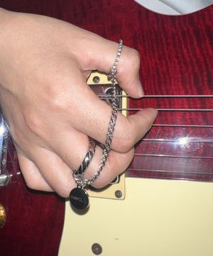 남자 반지 연결 체인 써지컬스틸 B CHAIN RNG