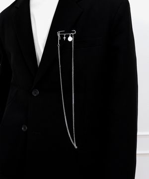 남자 브로치 옷핀 체인 CLEF Brooch