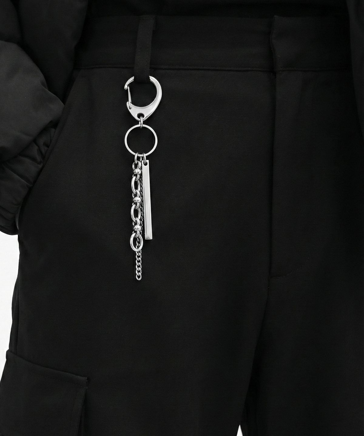 베이스클레프(BASSCLEF) 바지 체인 키링 써지컬스틸 CLEF ST Key Ring