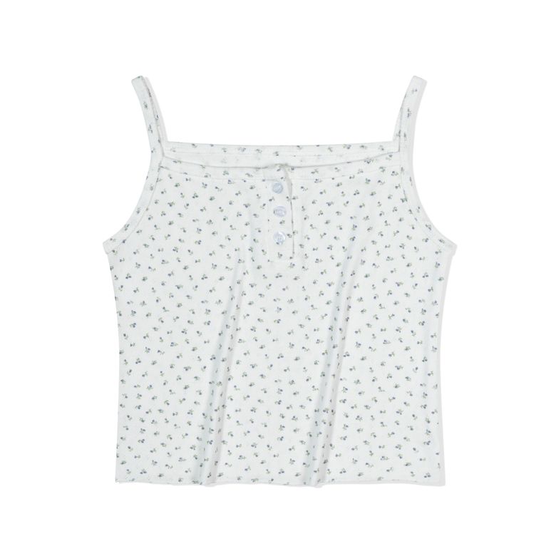 Dotty Floral Top (Berry Cream)