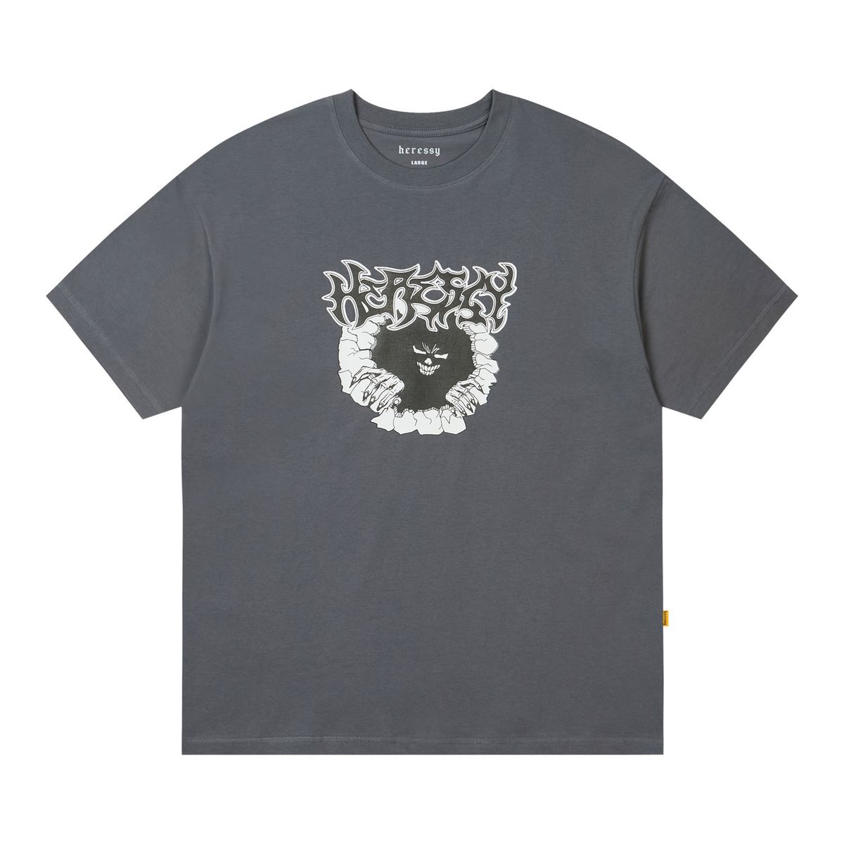 헤레시(HERESSY) BROKEN HERESSY TEE CHARCOAL