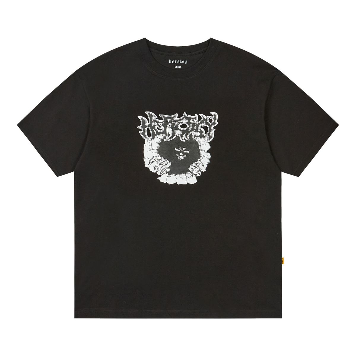 헤레시(HERESSY) BROKEN HERESSY TEE BLACK