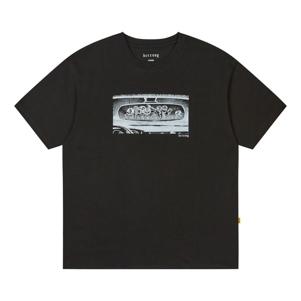 헤레시(HERESSY) BACK MIRROR TEE BLACK