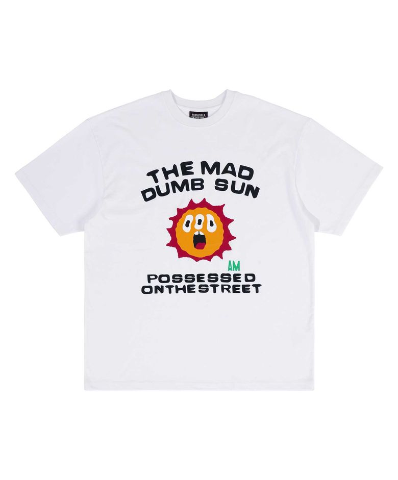 MAD DUMB SUN TEE [WHITE]