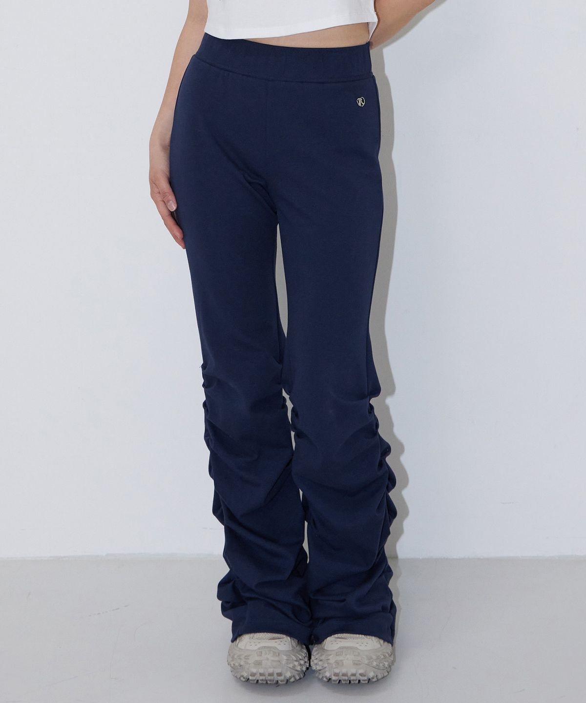 페이키(FAKIII) Fakiii Cumulate Boot-Cut Track Pants_NAVY