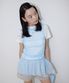 Mesh Princess Line Drop Dress_SKY BLUE