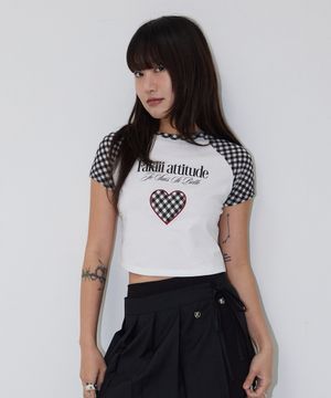 Fakiii Girl Attitude Check T-shirt_BLACK
