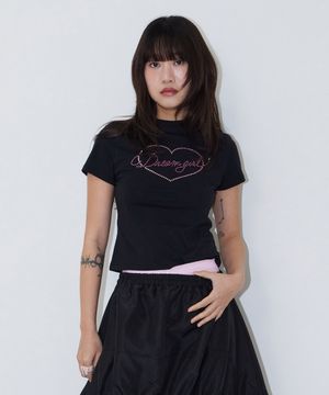 Dream Girl Crystal T-shirt_BLACK