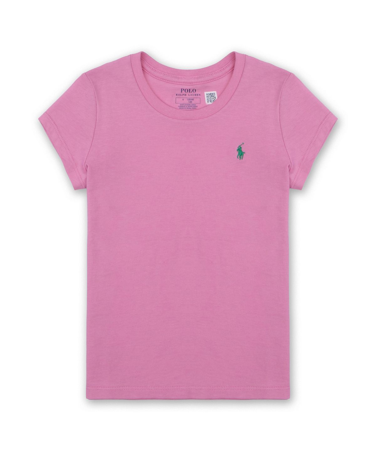 폴로 랄프 로렌 칠드런(POLO RALPH LAUREN CHILDREN) 코튼 저지 티-핑크