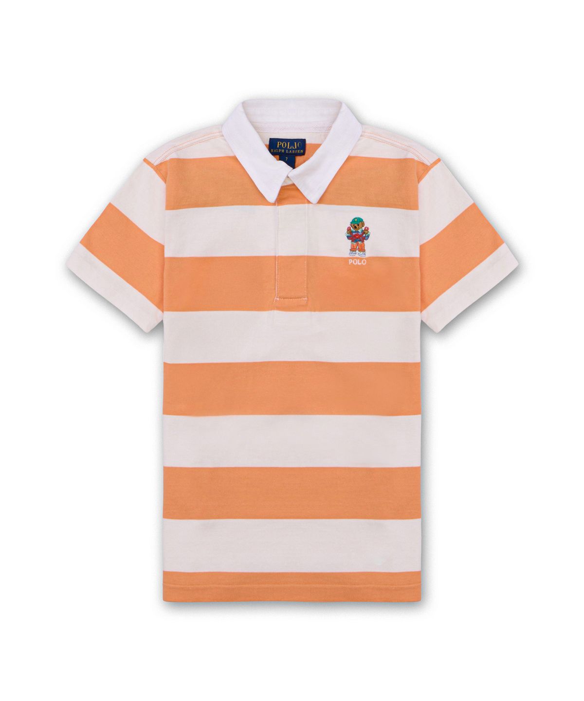 폴로 랄프 로렌 칠드런(POLO RALPH LAUREN CHILDREN) 폴로 베어 숏 슬리브 럭비 셔츠-멀티 컬러