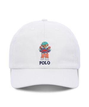 [적립금 5%] 폴로 베어 코튼 트윌 볼 캡-화이트