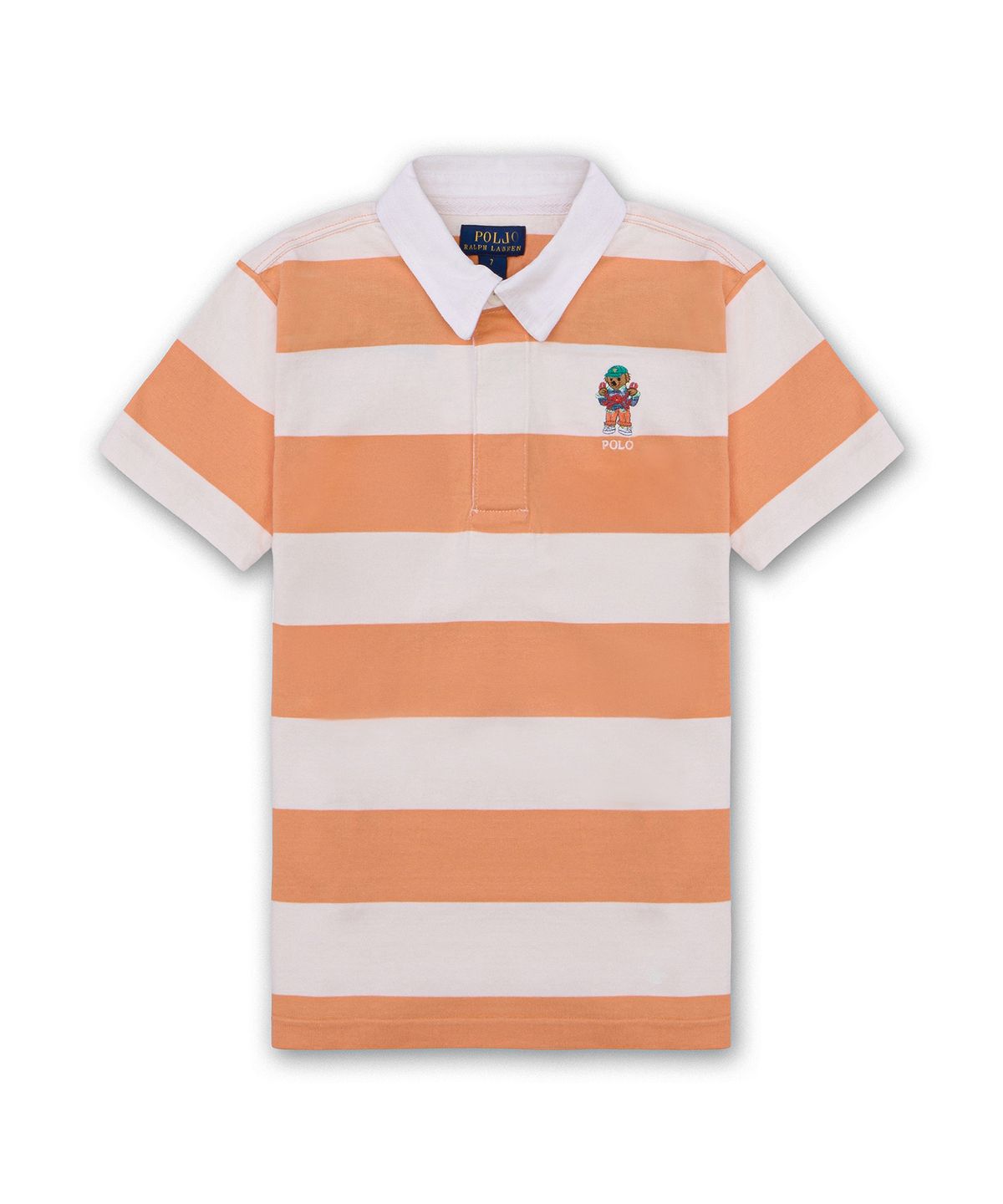 폴로 랄프 로렌 칠드런(POLO RALPH LAUREN CHILDREN) 폴로 베어 숏 슬리브 럭비 셔츠-멀티 컬러