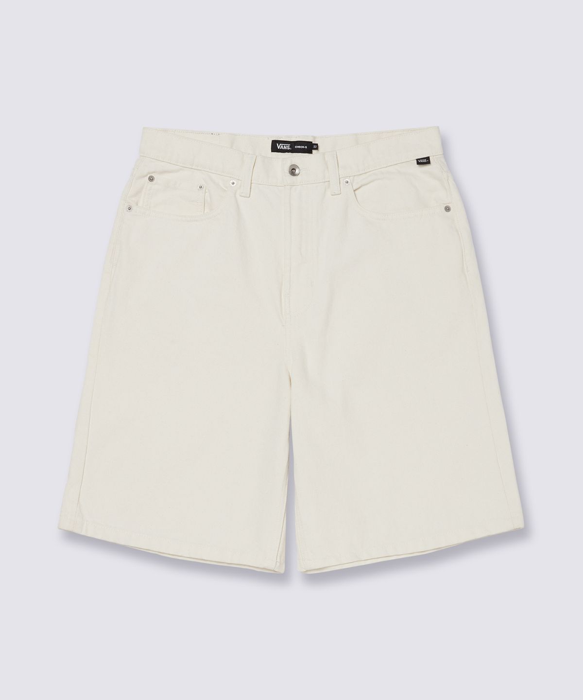 반스(VANS) 체크-5 배기 데님 쇼트 - 마시멜로우 / VN000C9VFS81