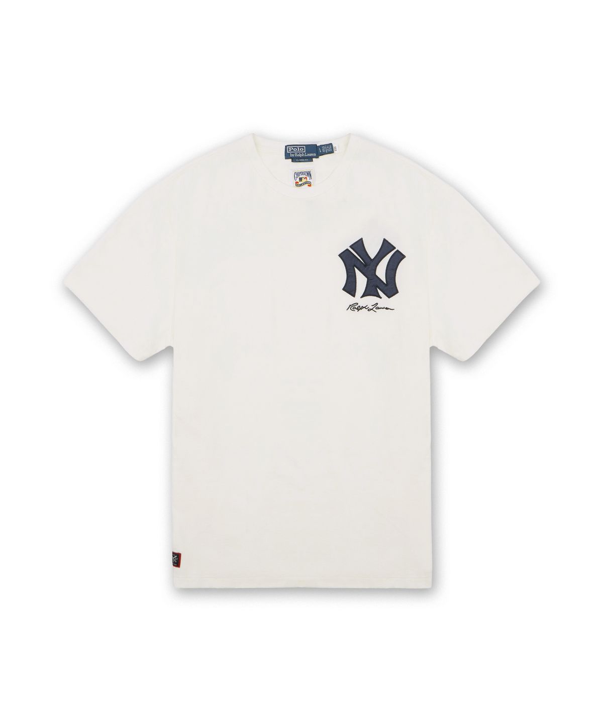폴로 랄프 로렌(POLO RALPH LAUREN) 폴로 랄프 로렌 양키스 저지 티셔츠-화이트