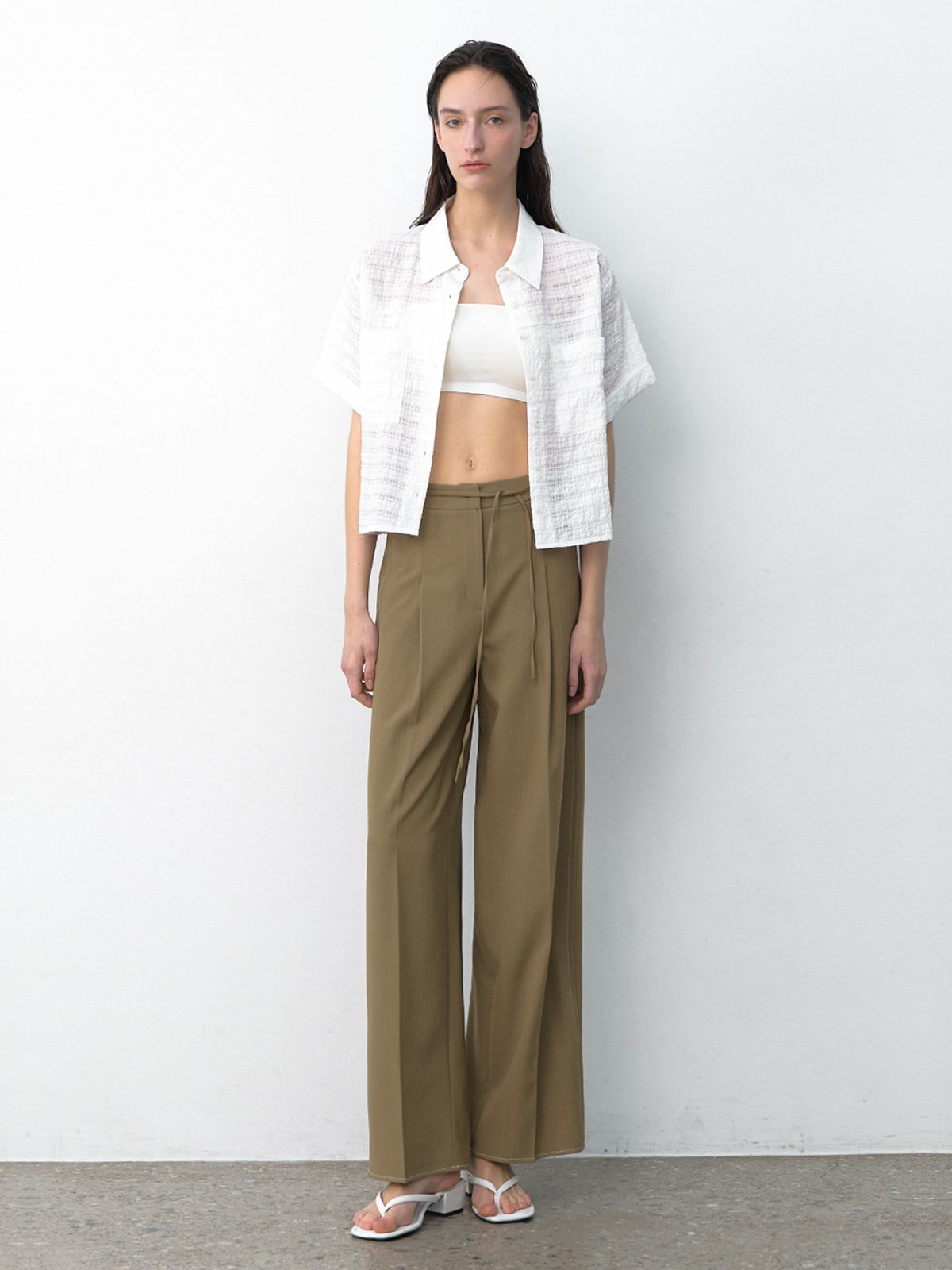 아틀리에 나인(ATELIER NAIN) ESSENTIAL COLOR STITCH PANTS S(PT-5663)