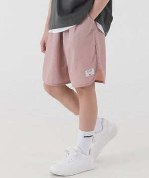 나일론 스티치 트임 쇼츠 (더스티 핑크)