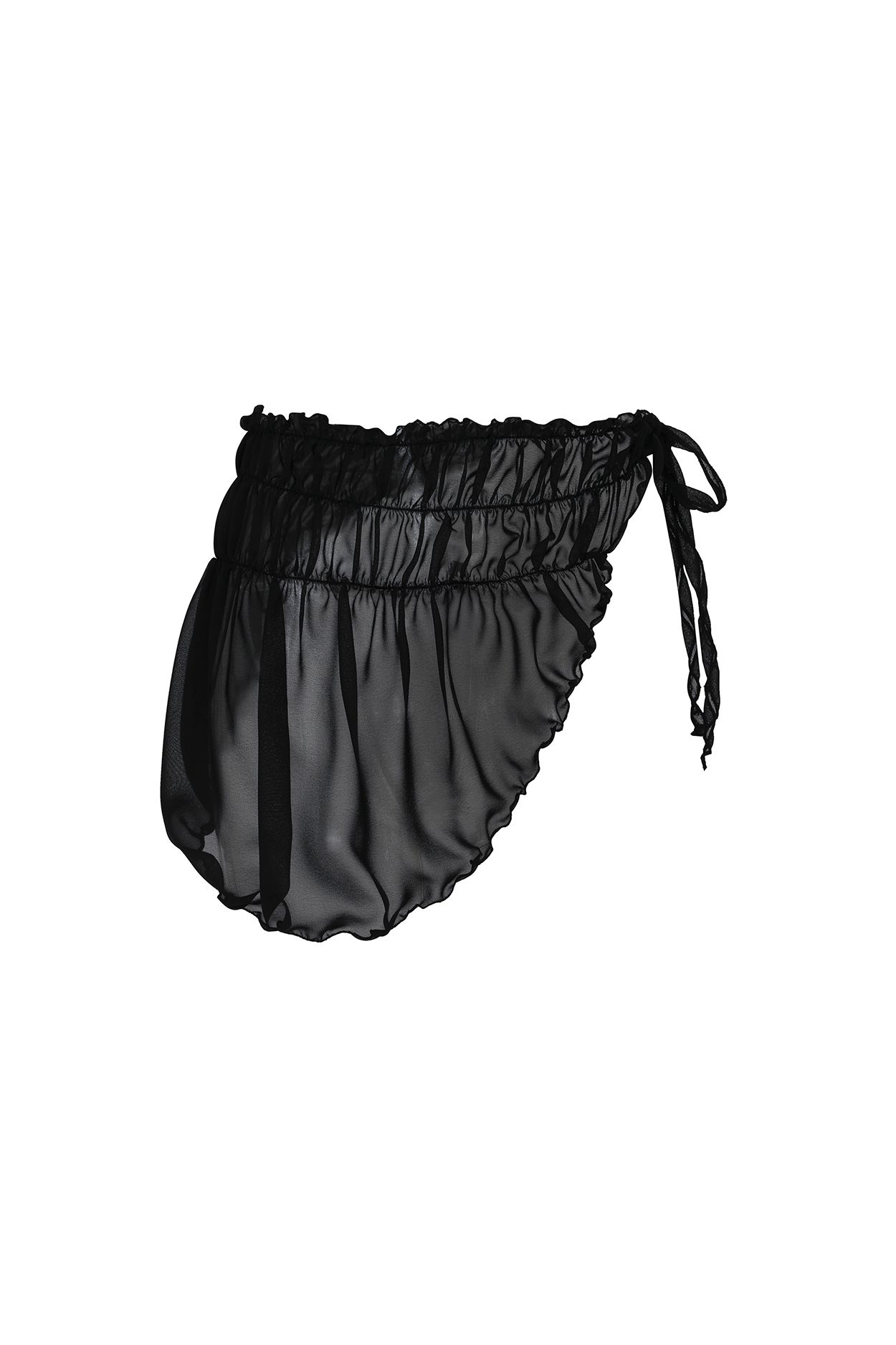 MUSINSA | PAINORPLEASURE MEMORY WRAP SKIRT black