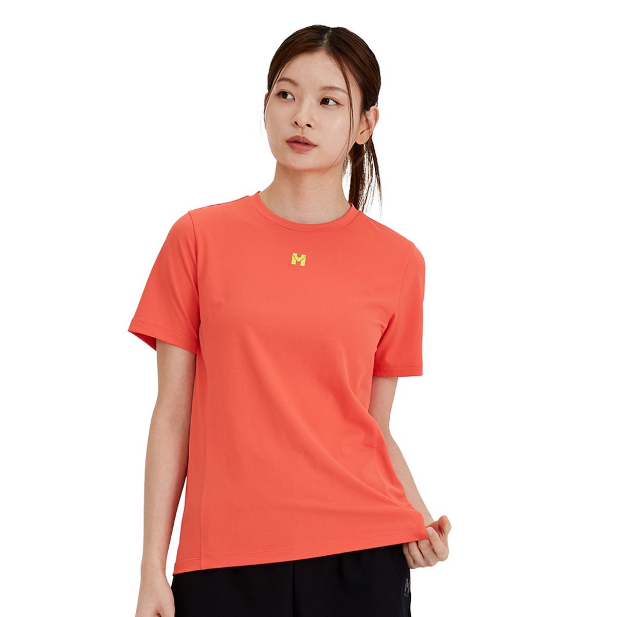 밀레(MILLET) LD 디맥스 스마트드라이 라운드 티셔츠_MRUUT579