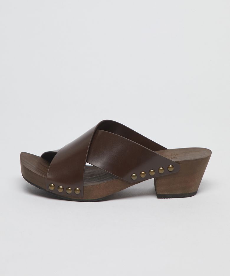 [Archivepke x Ribbonbit] Strap clog(Brown)