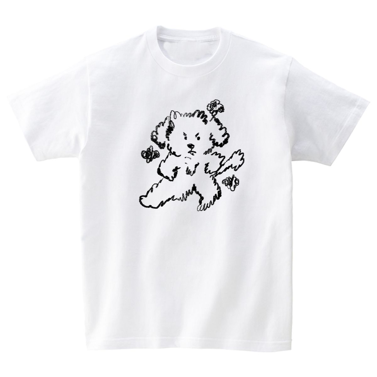 어썸어스(AWESOMEUS) Angry poodle T-SHIRTS_4COLOR
