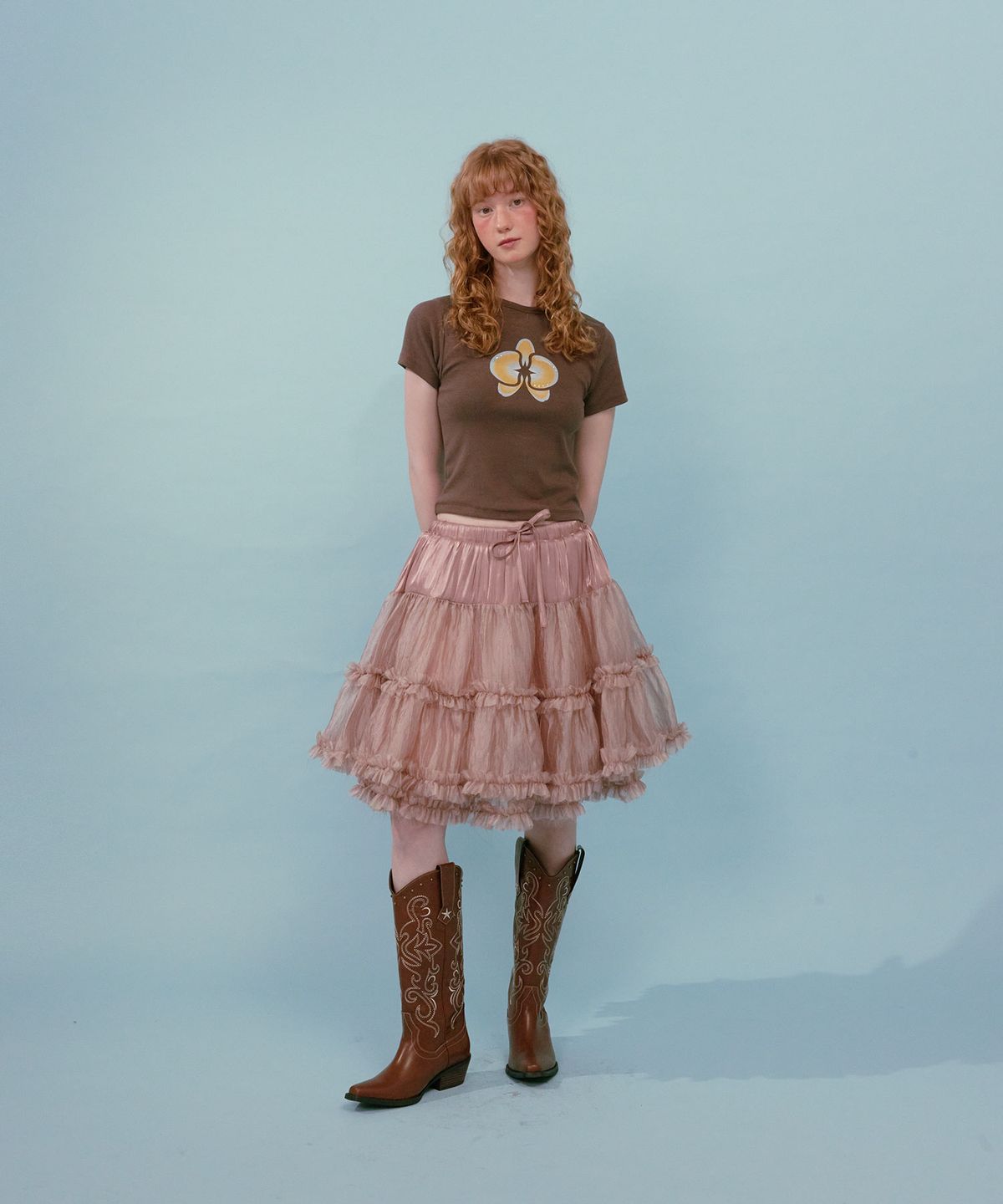 루루서울(LOULOUSEOUL) Tutu Midi Skirt (Indie Pink)