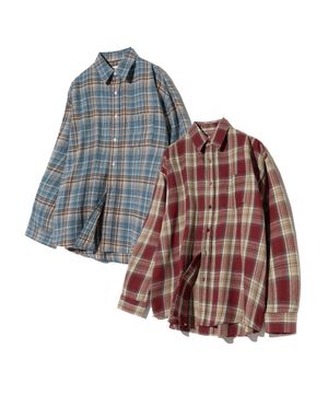 [2PACK] 긴팔 체크 셔츠 패키지 (15종)