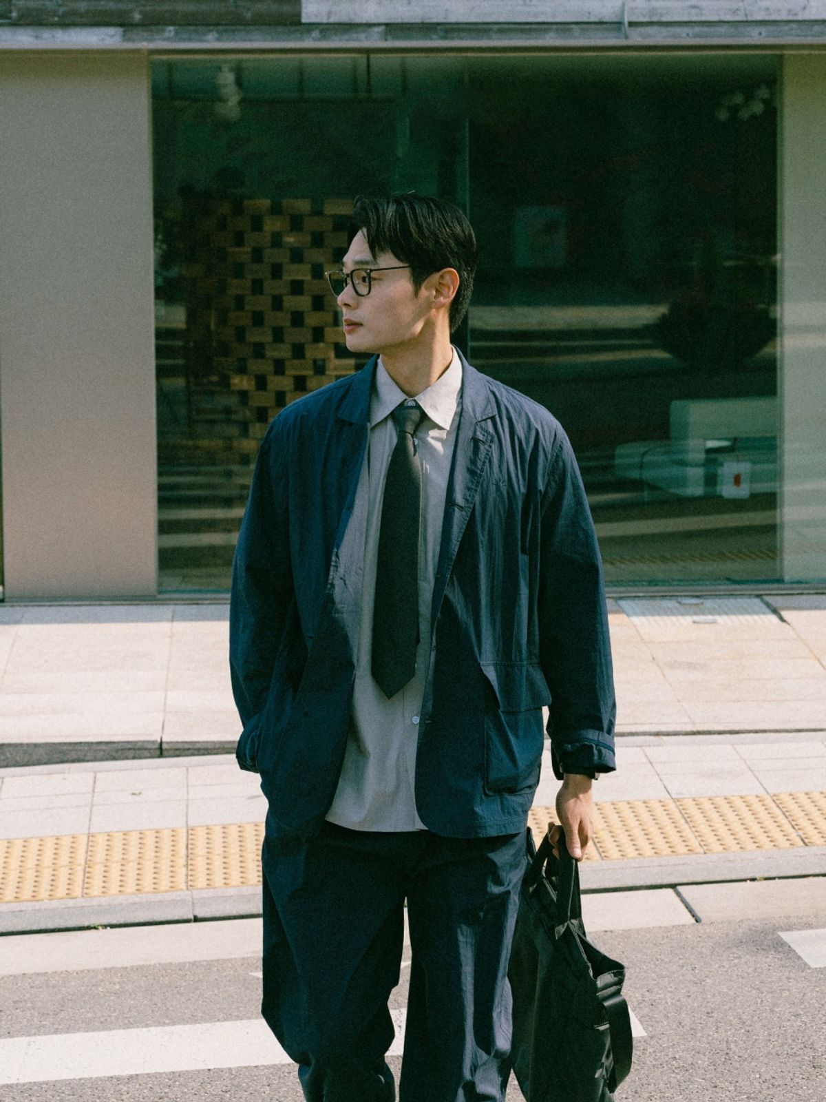 해브해드(HAVE HAD) 서머 이지 클럽 자켓(네이비)