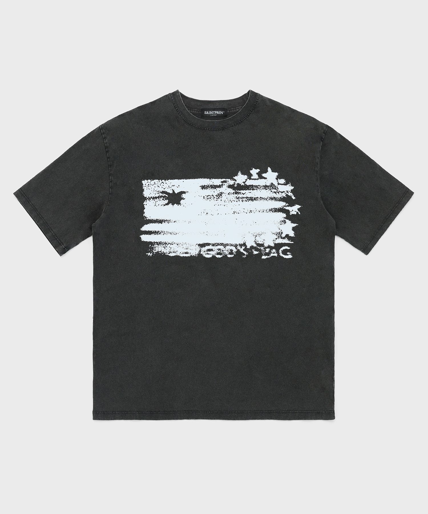 日本未入荷SAINTPAINのSP Pigment Short Sleeve T-shirt 全2色 MUSINSA | SAINTPAIN SP Flag Pigment Short Sleeve T-Shirt Black