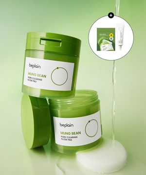 [2개] 녹두 모공 클리어링 필터 패드 70매 (증정: 패드 10매+녹두 크림20ml)