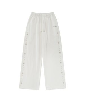 Kashiko Comfy : Monk Trousers White
